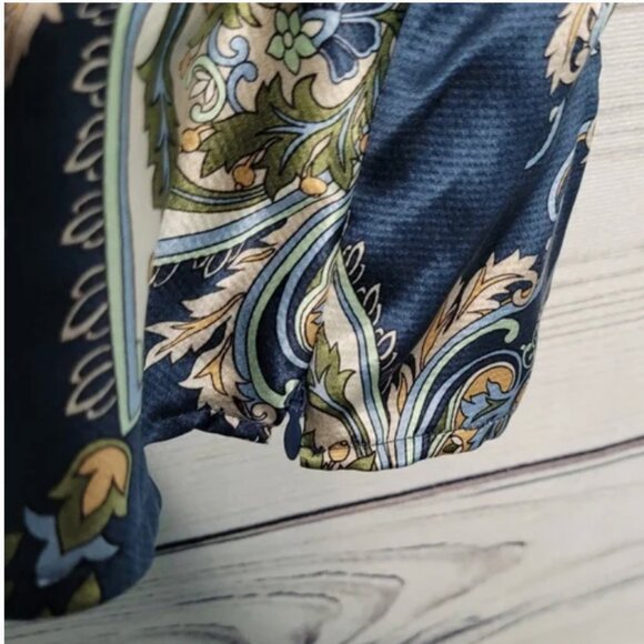 Talbots paisley print silk plus size blouse size 20 - Picture 3 of 6
